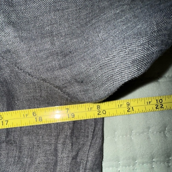 Theory Hekanina Tie Front Drape Hemp Shirt-Pewter Sz S NWT & extra buttons - Picture 10 of 15